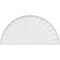Ekena Millwork Half Round Sunburst Architectural Grade PVC Pediment, 86"W x 43"H x 2"P PEDPS086X430HRO01 - alternate 3
